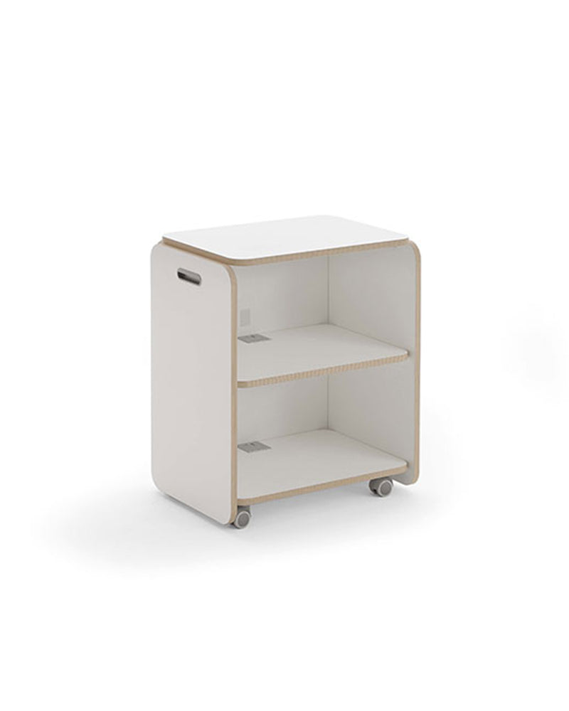 NAT - Vitt rullvagn - Kant i ekmönster